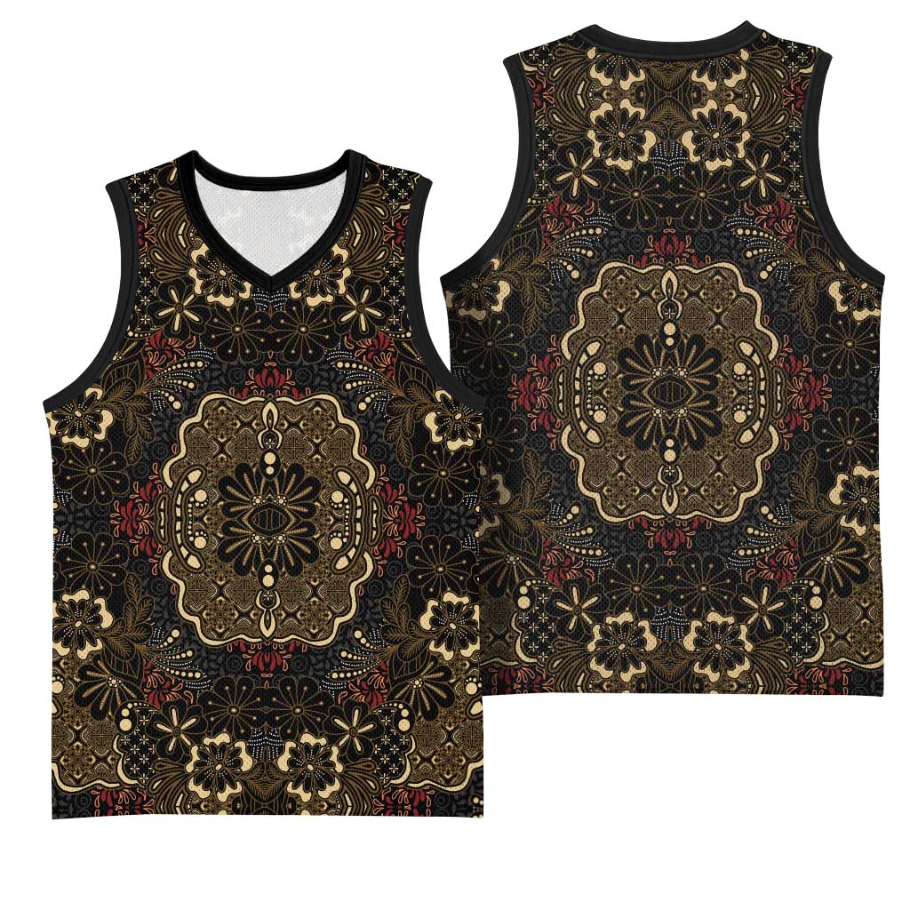 Indonesia Javanese Batik Nelson Mandela Madiba Vintage Style Basketball Jersey LT15