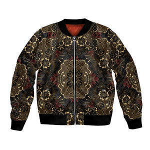Indonesia Javanese Batik Nelson Mandela Madiba Vintage Style Bomber Jacket - African Pride