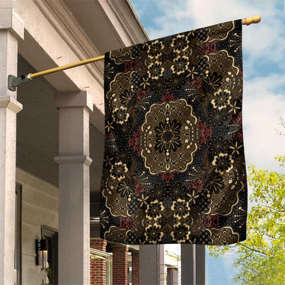 Indonesia Javanese Batik Nelson Mandela Madiba Vintage Style Garden Flag - African Pride