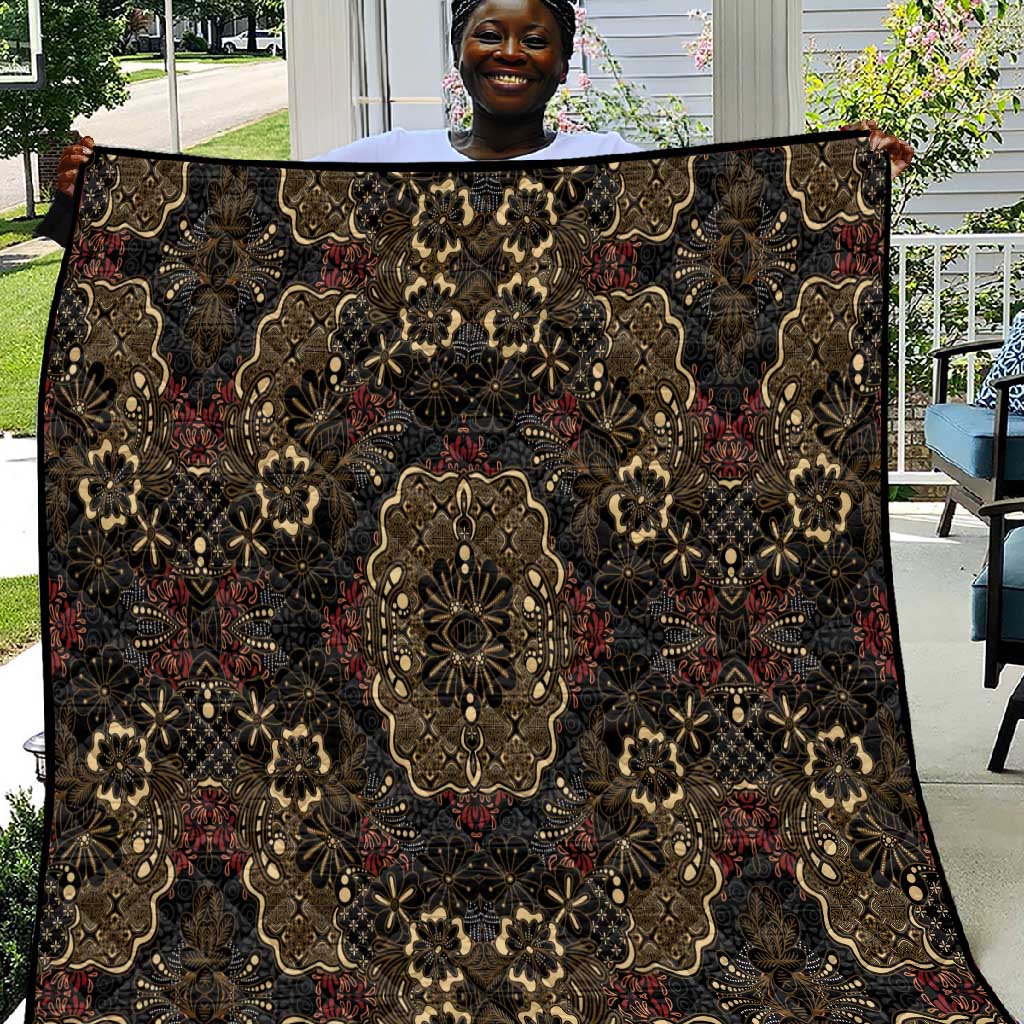 Indonesia Javanese Batik Nelson Mandela Madiba Vintage Style Quilt - African Pride