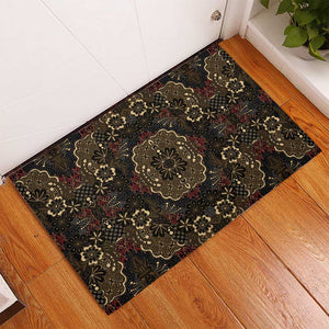 Indonesia Javanese Batik Nelson Mandela Madiba Vintage Style Rubber Doormat - African Pride