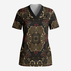 Indonesia Javanese Batik Scrub Top Nelson Mandela Madiba Vintage Style - African Pride