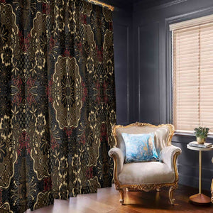 Indonesia Javanese Batik Nelson Mandela Madiba Vintage Style Window Curtain - African Pride