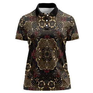Indonesia Javanese Batik Nelson Mandela Madiba Vintage Style Women Polo Shirt - African Pride