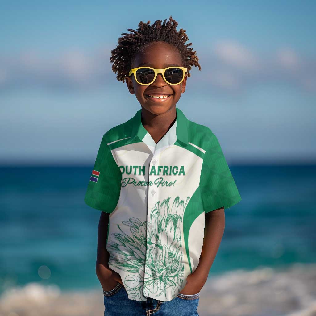 Custom South Africa Cricket Kid Hawaiian Shirt We Are Champions - African Pride