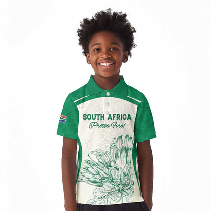 Custom South Africa Cricket Kid Polo Shirt We Are Champions - African Pride