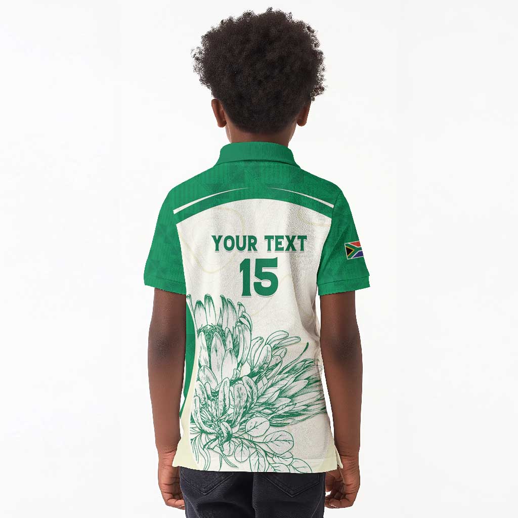 Custom South Africa Cricket Kid Polo Shirt We Are Champions - African Pride