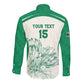 Custom South Africa Cricket Long Sleeve Button Shirt We Are Champions - African Pride