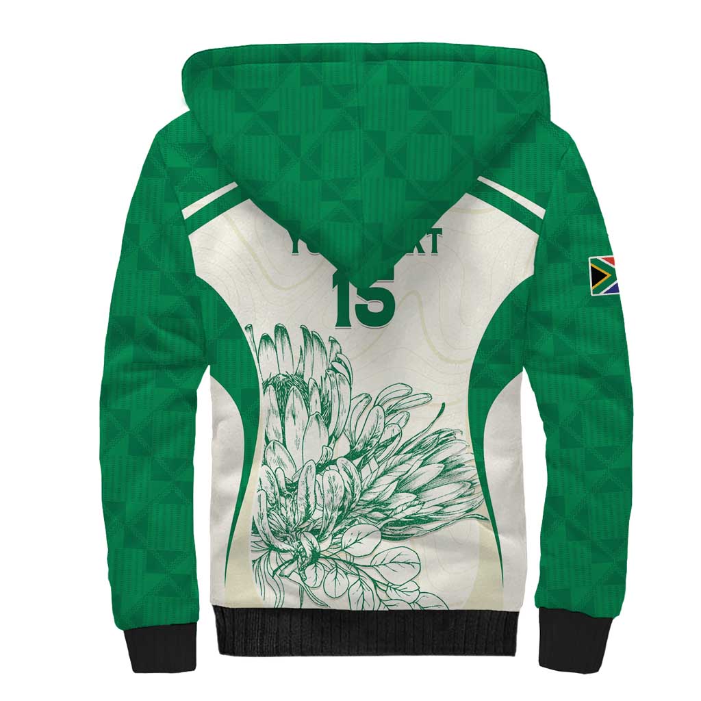 Custom South Africa Cricket Sherpa Hoodie We Are Champions - African Pride