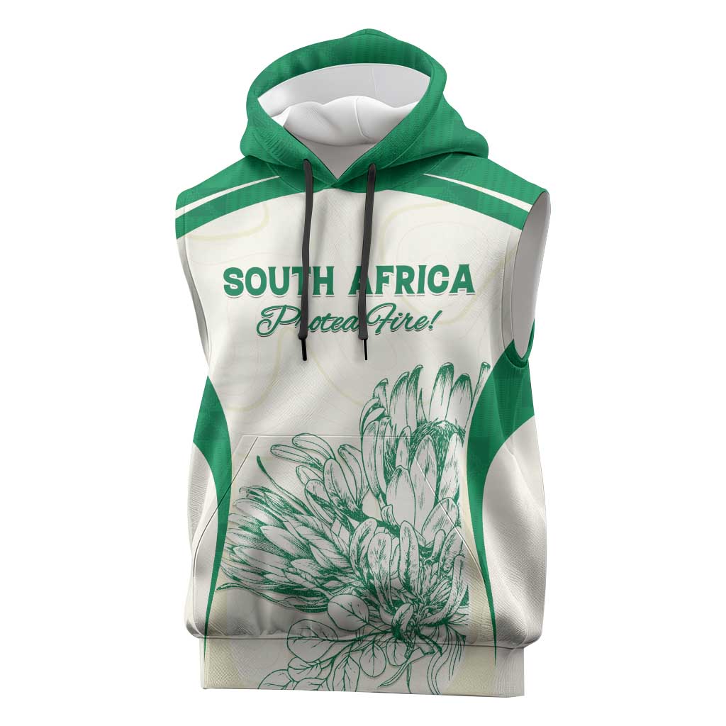 Custom South Africa Cricket Sleeveless Hoodie We Are Champions - African Pride