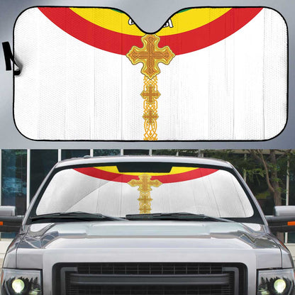 Ethiopia Meskel Auto Sun Shade Ethiopian Cross