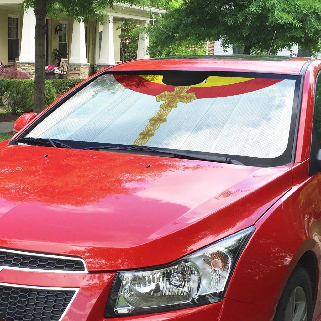 Ethiopia Meskel Auto Sun Shade Ethiopian Cross