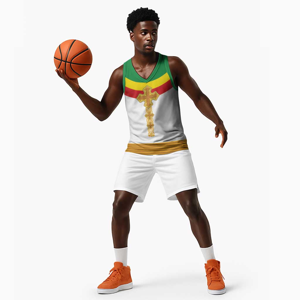 Meskel Ethiopia Basketball Jersey True Cross LT15