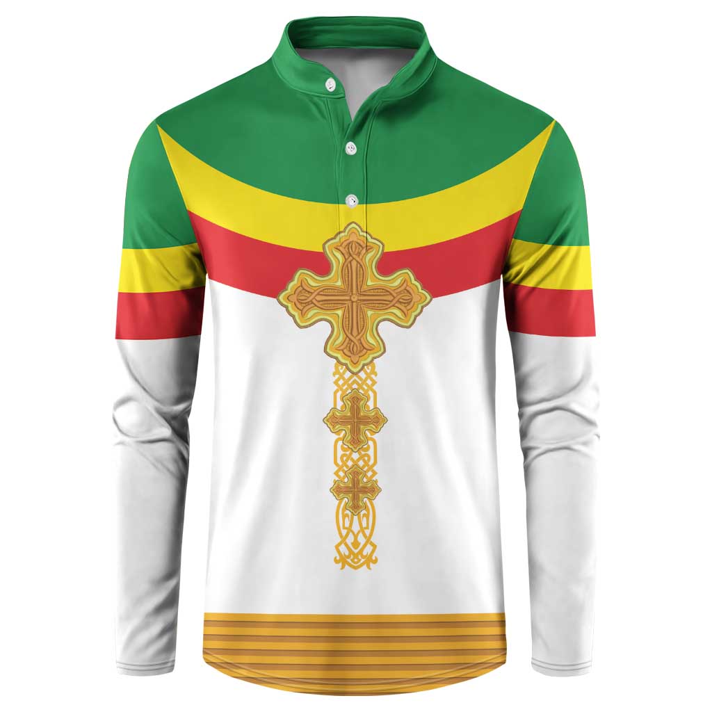 Ethiopia Meskel Button Sweatshirt Ethiopian Cross