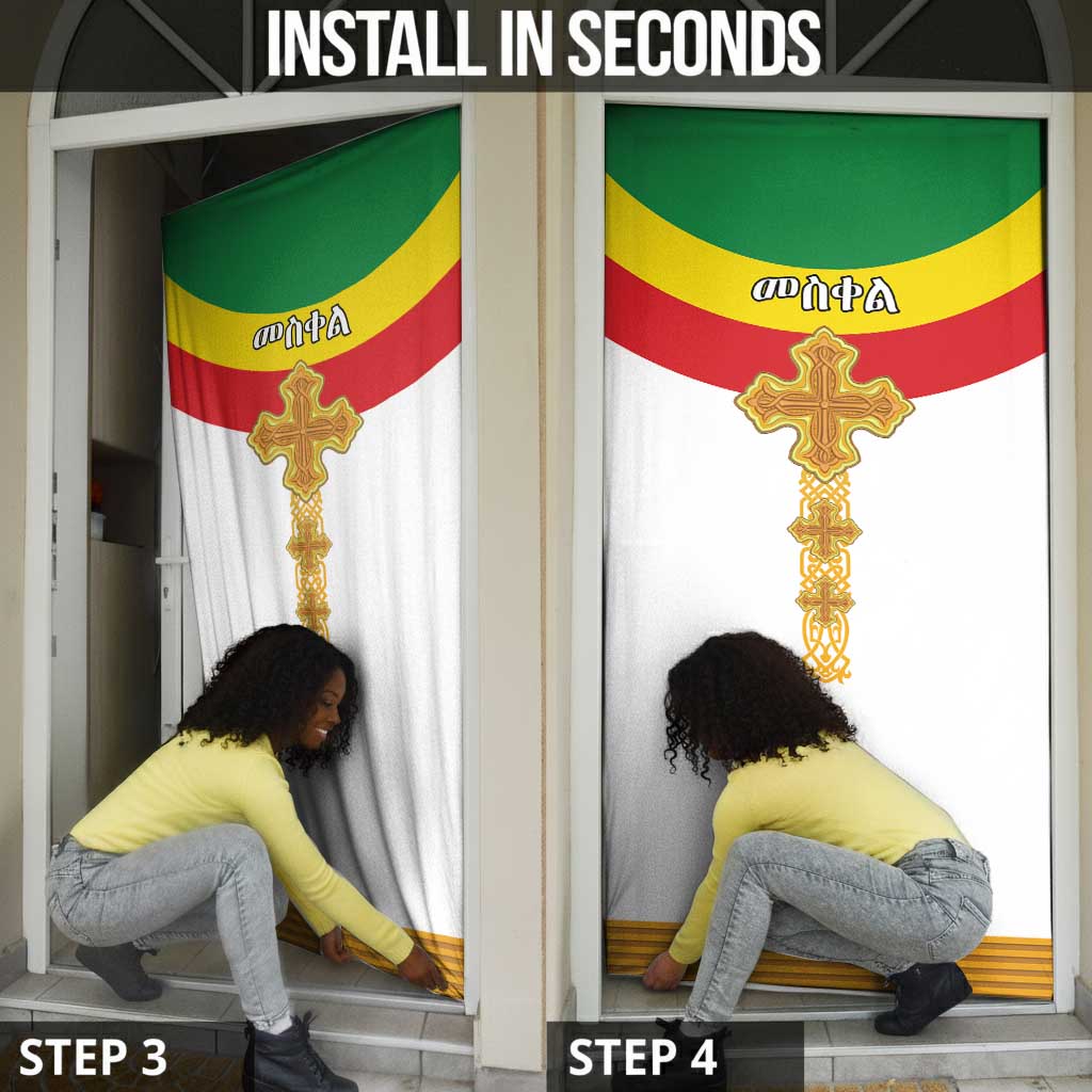 Ethiopia Meskel Door Cover Ethiopian Cross