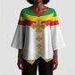 Ethiopia Meskel Kimono Sleeve Blouse Ethiopian Cross