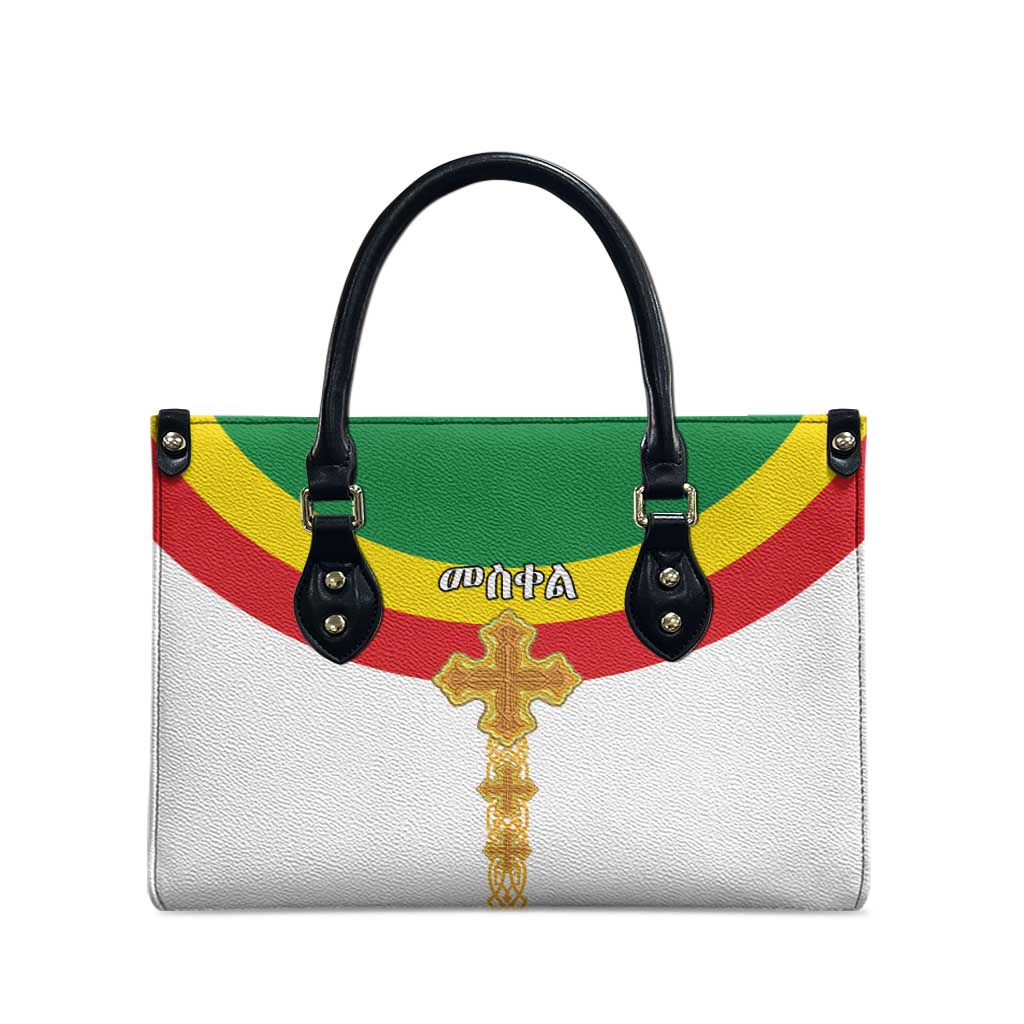 Ethiopia Meskel Leather Bag Ethiopian Cross