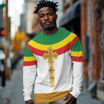Meskel Ethiopia Long Sleeve Shirt True Cross - African Pride
