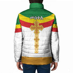 Ethiopia Meskel Padded Jacket Ethiopian Cross