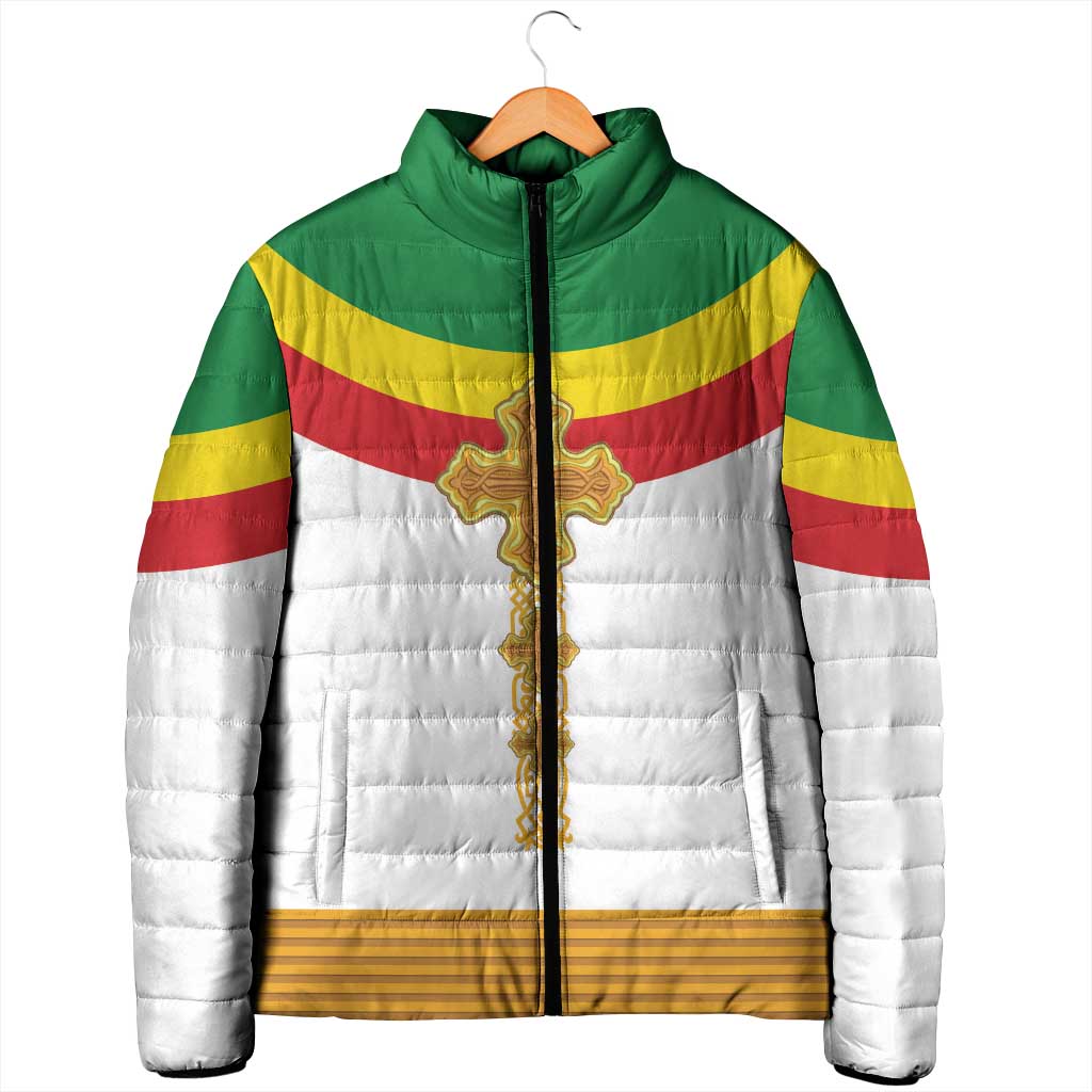 Ethiopia Meskel Padded Jacket Ethiopian Cross
