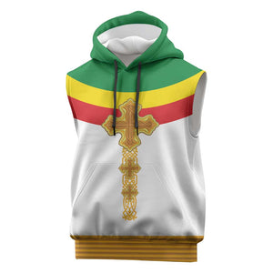 Meskel Ethiopia Sleeveless Hoodie True Cross - African Pride