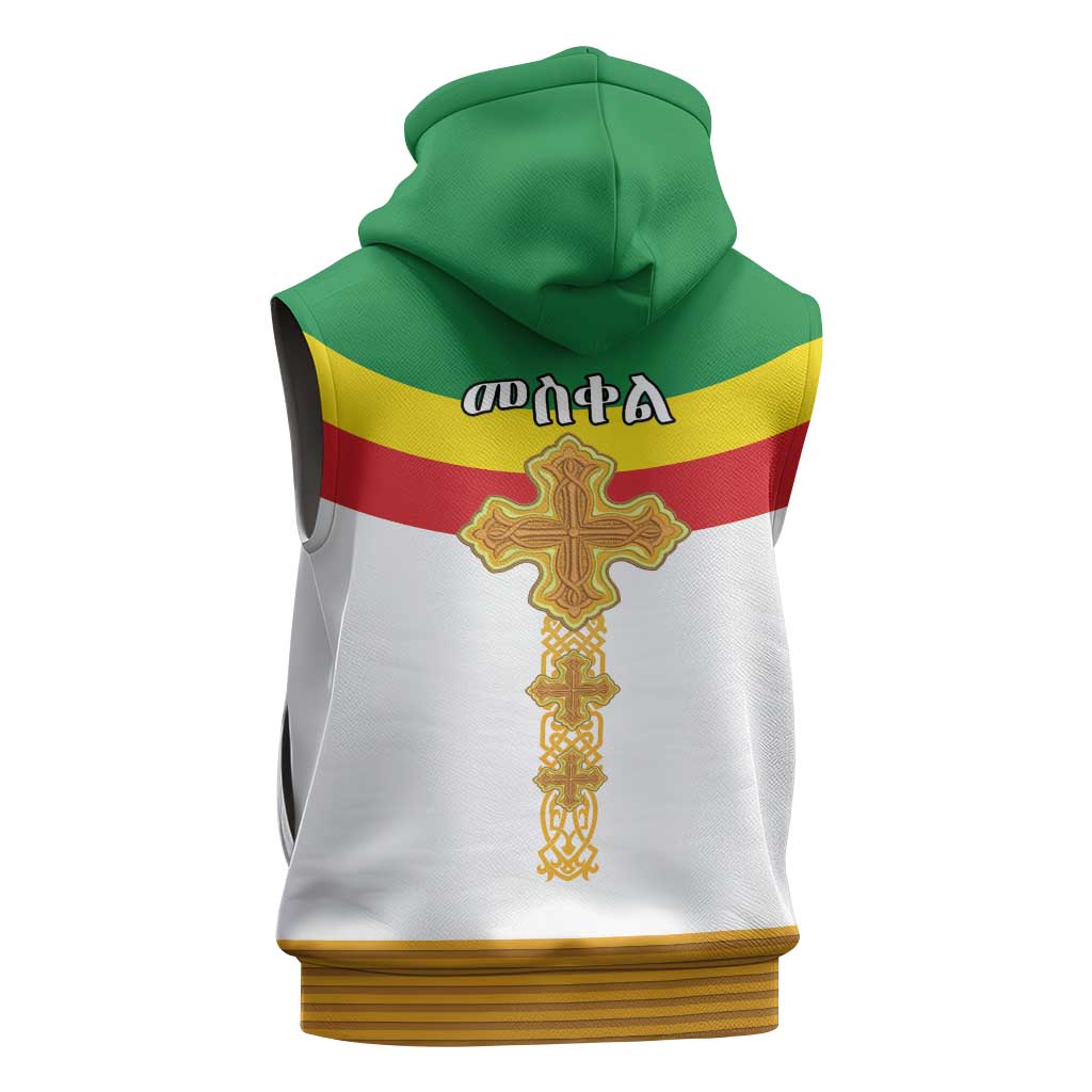 Meskel Ethiopia Sleeveless Hoodie True Cross - African Pride