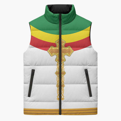 Ethiopia Meskel Sleeveless Puffer Jacket Ethiopian Cross