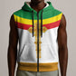 Meskel Ethiopia Sleeveless Zip Hoodie True Cross - African Pride