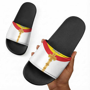 Ethiopia Meskel Slide Sandals Ethiopian Cross