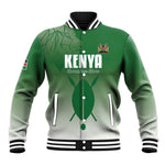 Custom Kenya Football Baseball Jacket Go Harambee Stars - African Pride