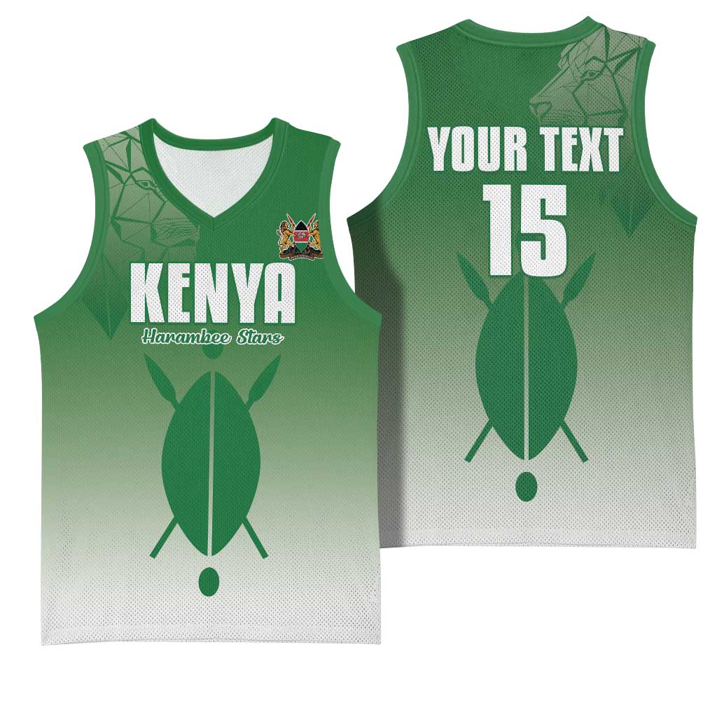Custom Kenya Football Basketball Jersey Go Harambee Stars LT15