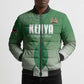 Custom Kenya Football Bomber Puffer Jacket Go Champions Harambee Stars