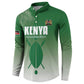 Custom Kenya Football Button Sweatshirt Go Champions Harambee Stars