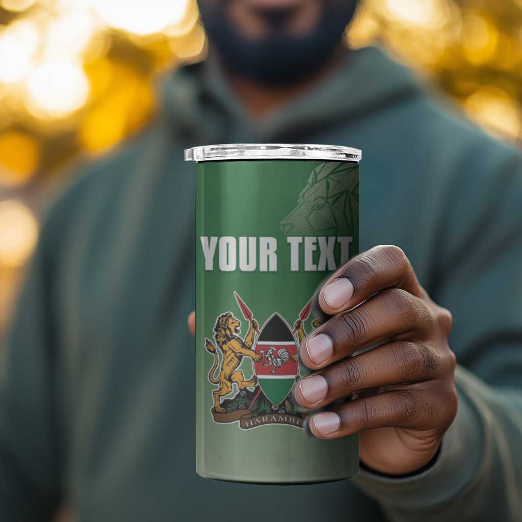 Custom Kenya Football 4 in 1 Can Cooler Tumbler Go Harambee Stars - African Pride