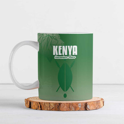 Custom Kenya Football Ceramic Mug Go Champions Harambee Stars