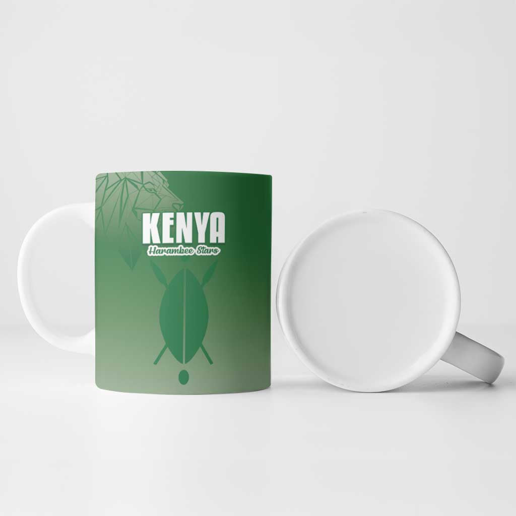 Custom Kenya Football Ceramic Mug Go Champions Harambee Stars