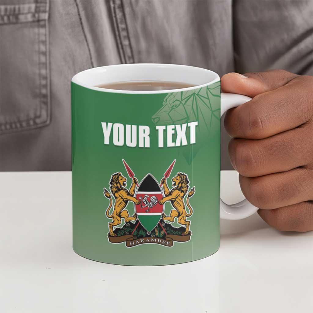 Custom Kenya Football Ceramic Mug Go Champions Harambee Stars