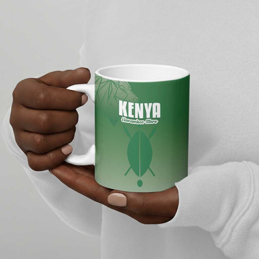 Custom Kenya Football Ceramic Mug Go Champions Harambee Stars
