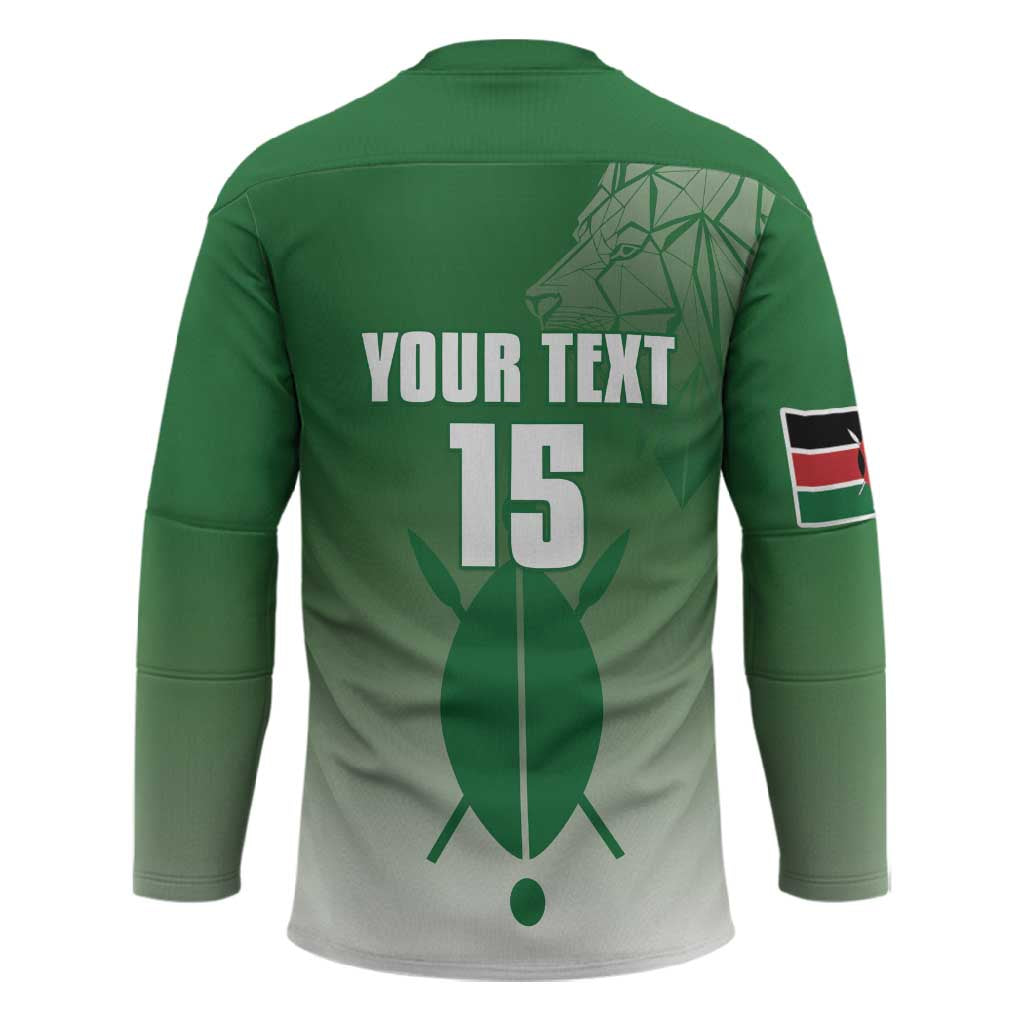 Custom Kenya Football Hockey Jersey Go Champions Harambee Stars