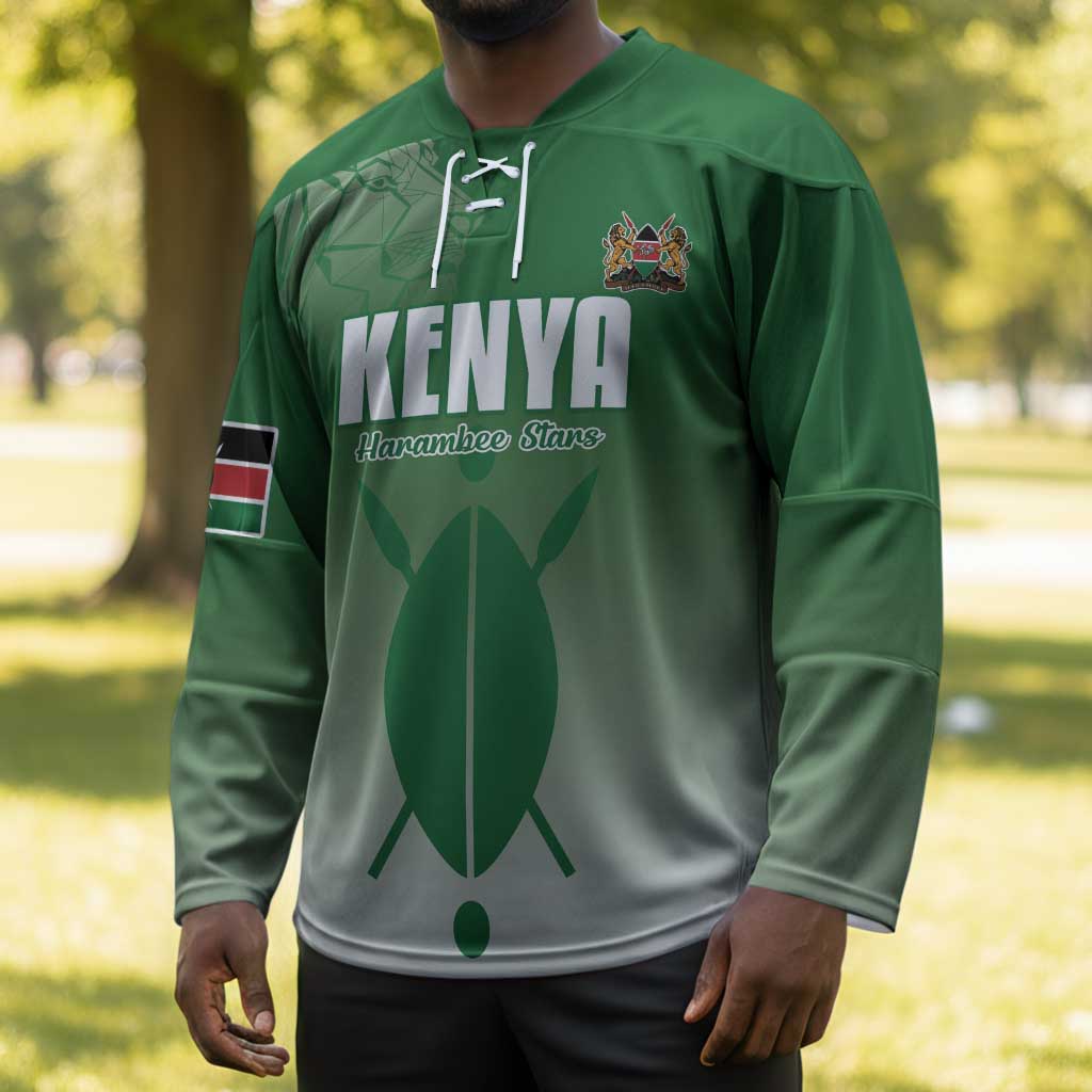 Custom Kenya Football Hockey Jersey Go Champions Harambee Stars