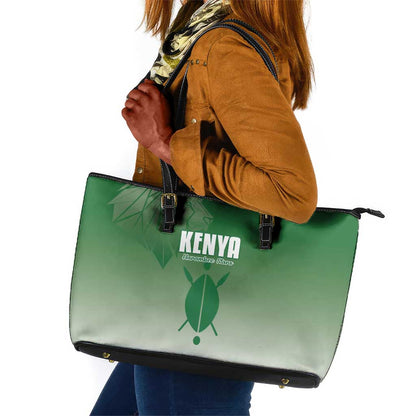Kenya Football Leather Tote Bag Go Harambee Stars - African Pride