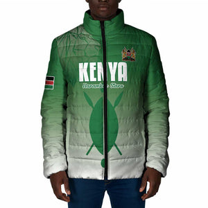 Custom Kenya Football Padded Jacket Go Champions Harambee Stars