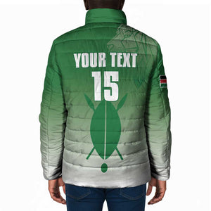 Custom Kenya Football Padded Jacket Go Champions Harambee Stars