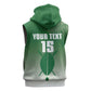 Custom Kenya Football Sleeveless Zip Hoodie Go Harambee Stars - African Pride