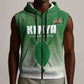 Custom Kenya Football Sleeveless Zip Hoodie Go Harambee Stars - African Pride