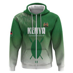 Custom Kenya Football Zip Hoodie Go Harambee Stars - African Pride
