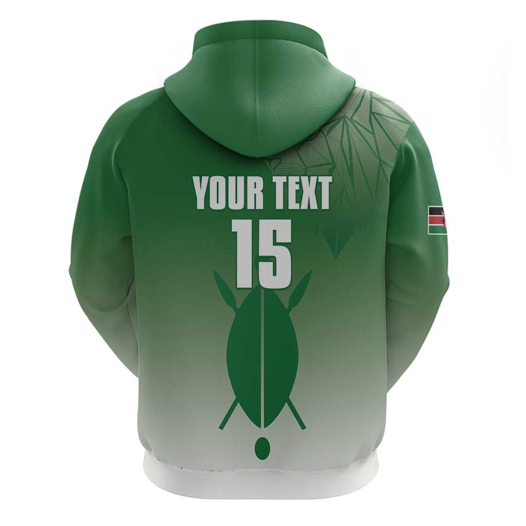 Custom Kenya Football Zip Hoodie Go Harambee Stars - African Pride