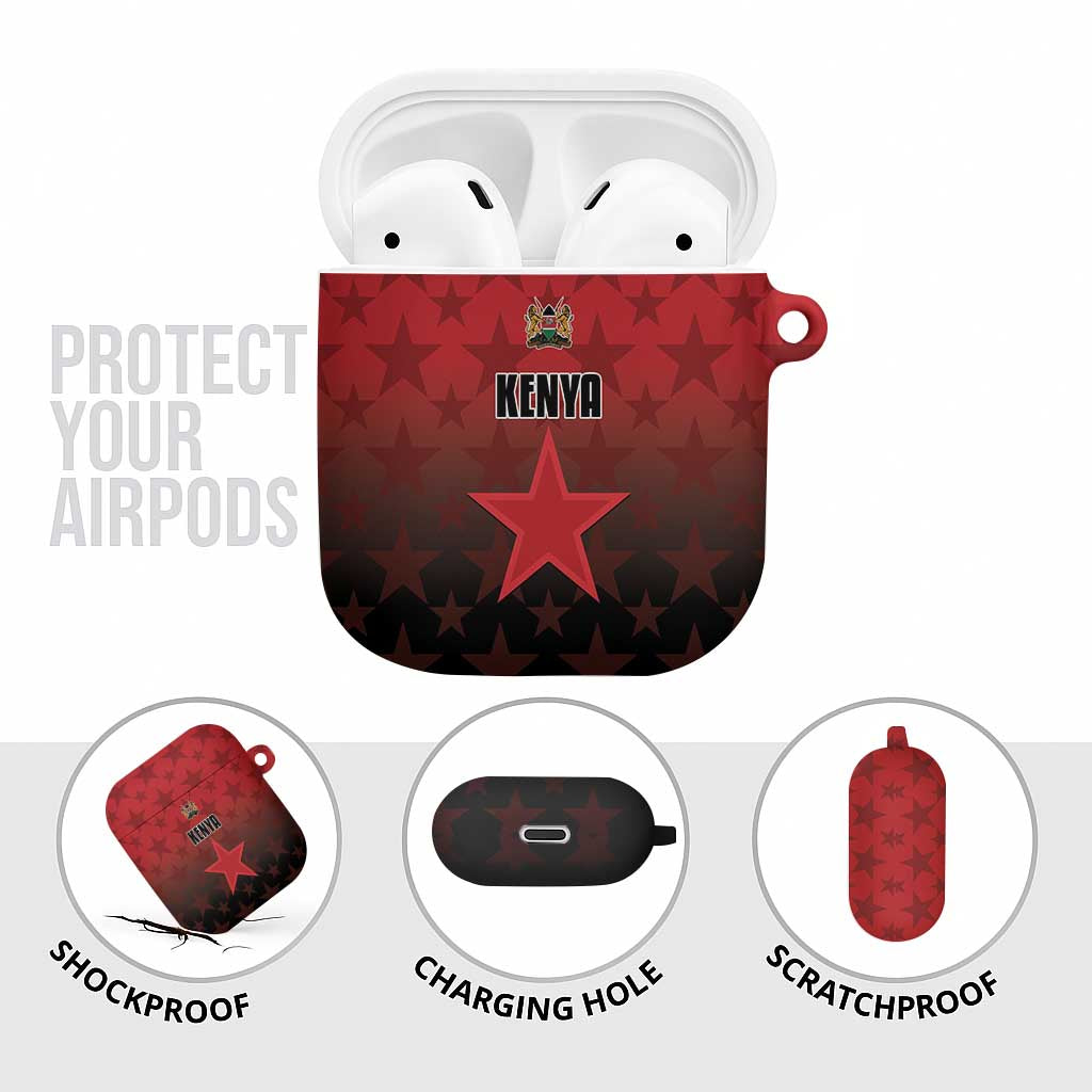 Kenya Football AirPods Case Go Harambee Stars - Red Jersey