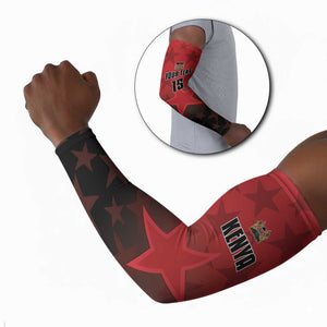 Custom Kenya Football Arm Sleeves Go Harambee Stars - Red Jersey