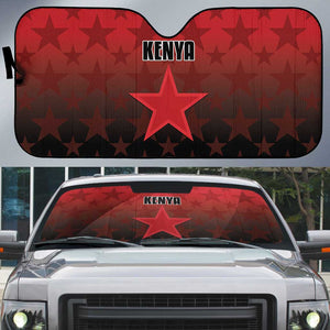 Kenya Football Auto Sun Shade Go Harambee Stars - Red Jersey